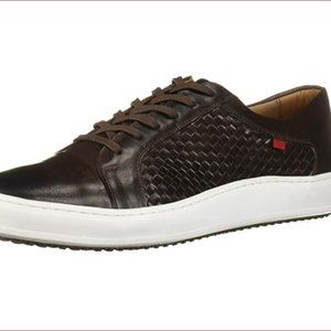 MARC JOSEPH NEW YORK Men's Leather Made in Brazil Luxury Lace-up Weave US 9.5